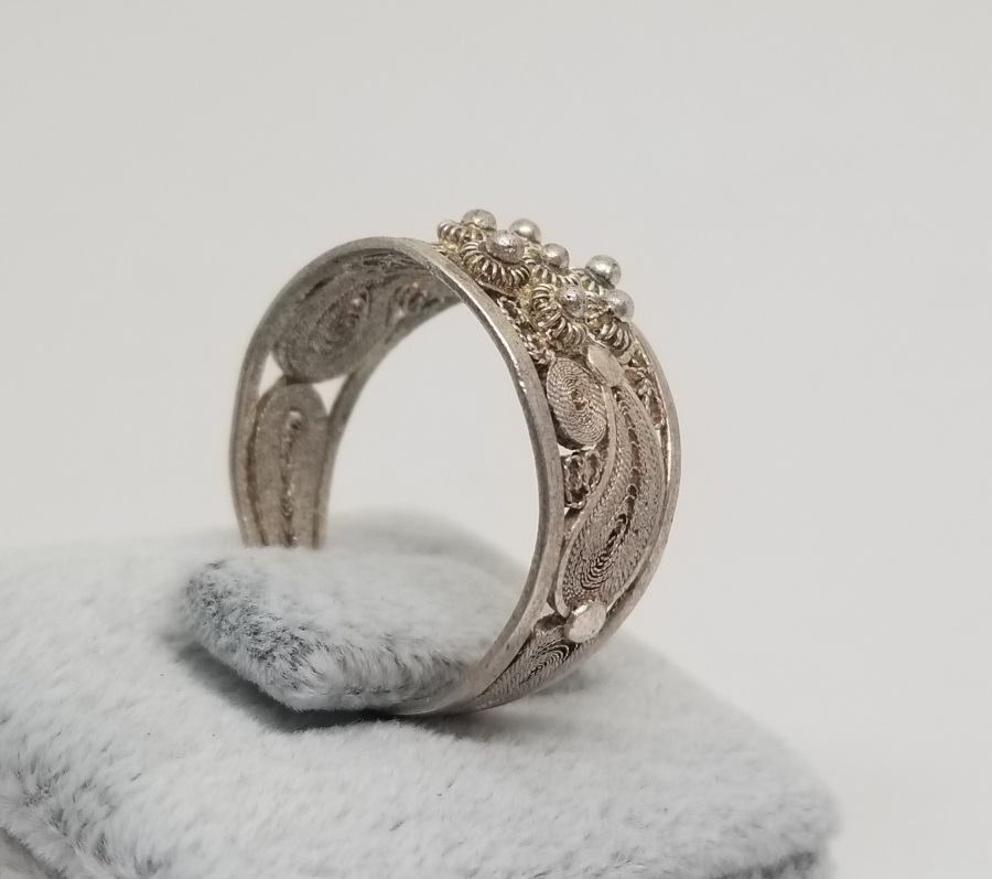 TELKARİ VE GÜHERZE İŞÇİLİKLİ OSMANLI DÖNEMİ GÜMÜŞ YÜZÜK