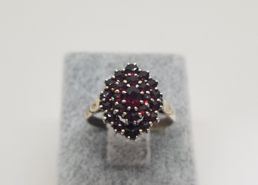 YAKUT TAŞLI ÖZEL YAPIM GÜMÜŞ YÜZÜK