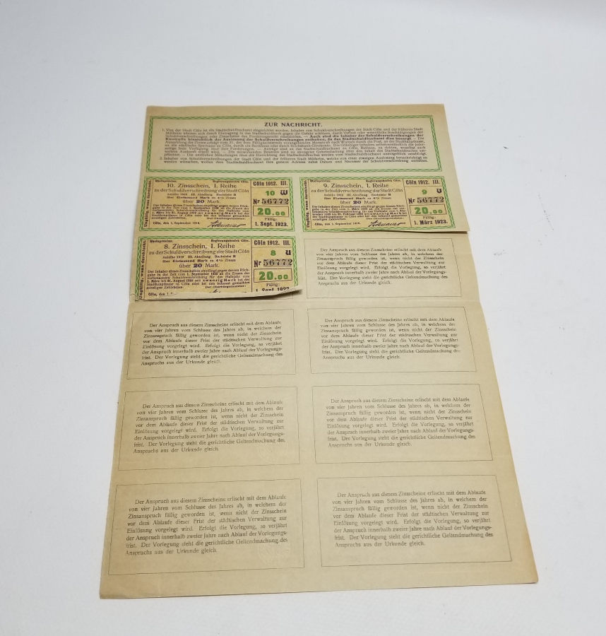 1928 TARİHLİ ALMAN HİSSE SENEDİ