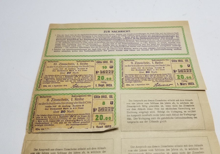 1928 TARİHLİ ALMAN HİSSE SENEDİ