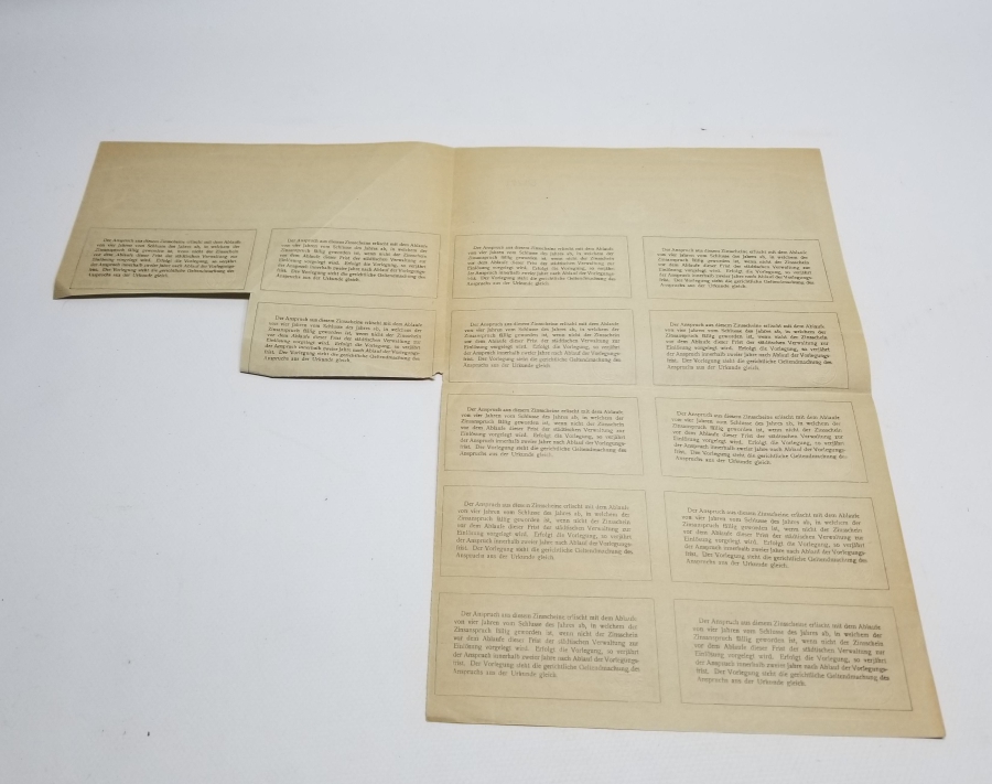 1928 TARİHLİ ALMAN HİSSE SENEDİ