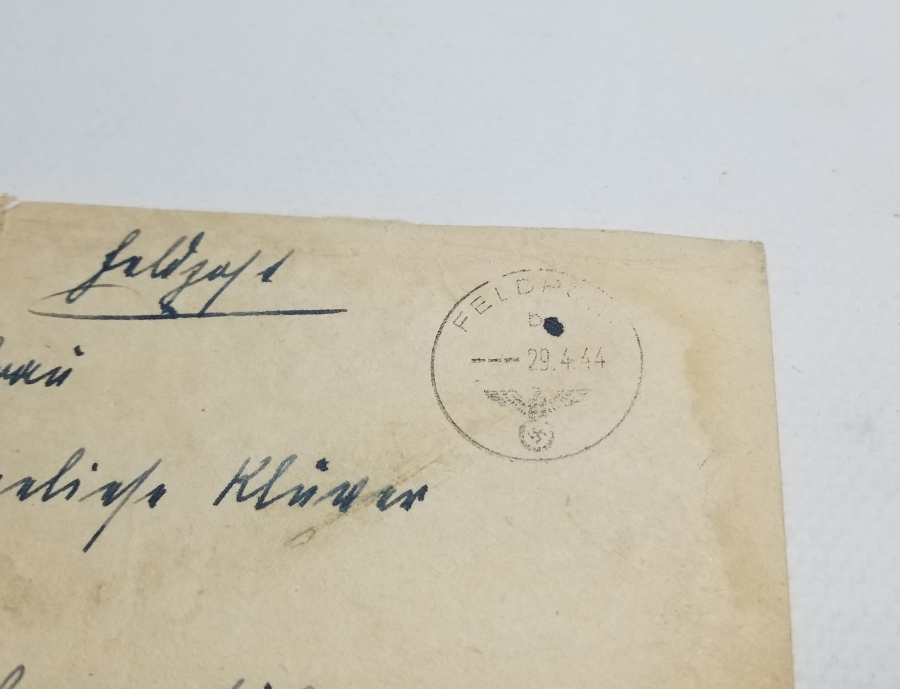 1944 TARİHLİ NAZİ DAMGALI MEKTUP