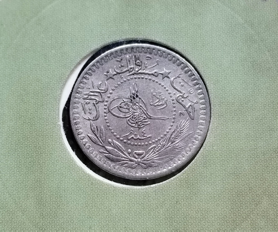 MEHMET REŞAT HAN DÖNEMİ KOLEKSİYONLUK NİKEL 5 PARA