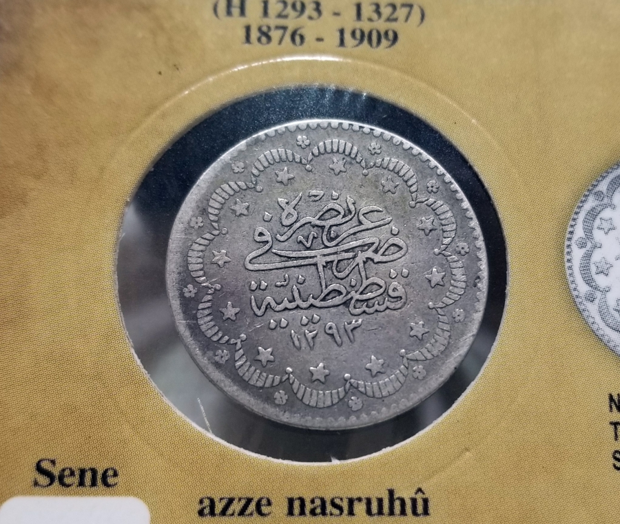 SULTAN ABDÜLHAMİD HAN DÖNEMİ GÜMÜŞ 5 KURUŞ MECİDİYE