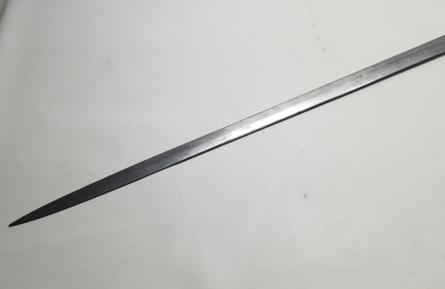 ÜZERİNDE SAHİBİNİN ADININ YAZILI OLDUĞU OSMANLI DÖNEMİ ALLAH BİZİMLE YAZILI TOPÇU SUBAY KILICI