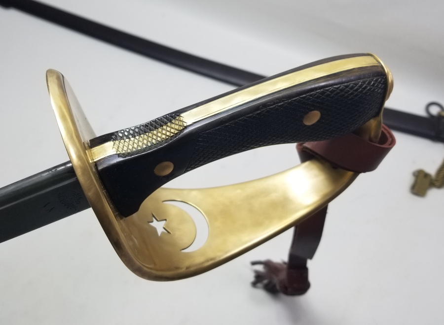 ABDÜLHAMİD HAN DÖNEMİ OSMANLICA YAZILI ÇOK NADİR TAM TAKIM SÜVARİ KILICI