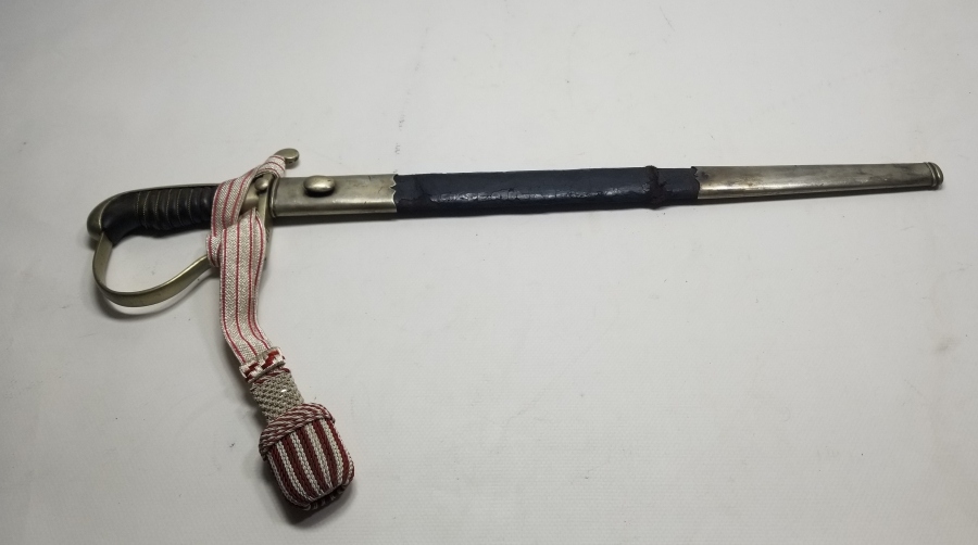 ORİJİNAL PÜSKÜLÜYLE ÇOK NADİR OSMANLI DÖNEMİ POLİS KILICI - OSMANLICA YAZILISI İLK KEZ GÖRÜLÜYOR