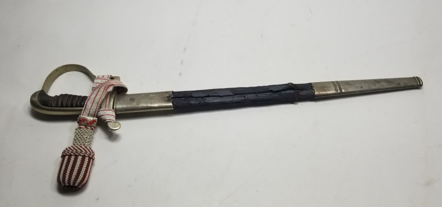 ORİJİNAL PÜSKÜLÜYLE ÇOK NADİR OSMANLI DÖNEMİ POLİS KILICI - OSMANLICA YAZILISI İLK KEZ GÖRÜLÜYOR