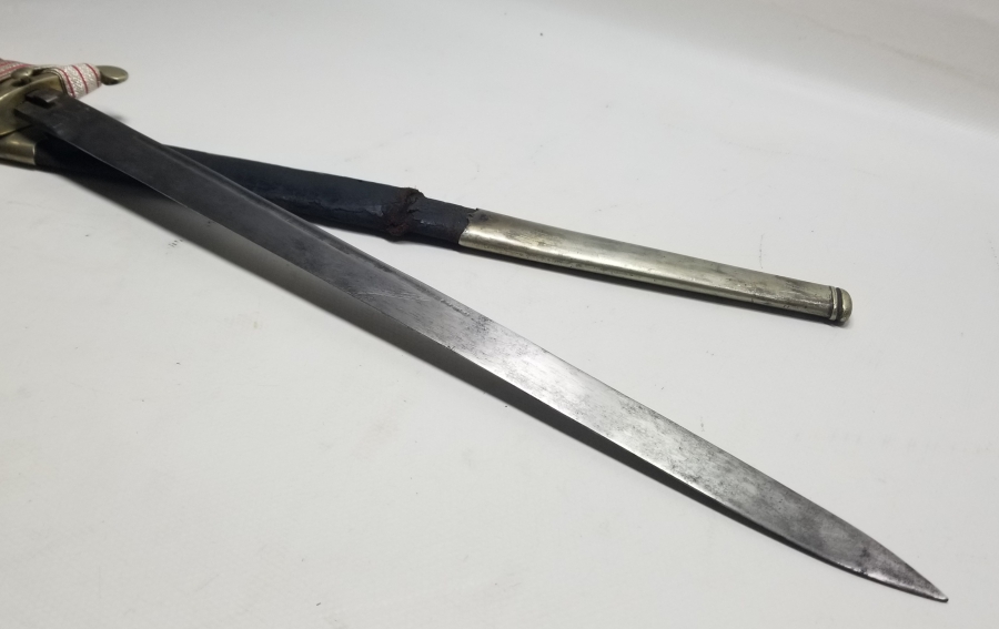 ORİJİNAL PÜSKÜLÜYLE ÇOK NADİR OSMANLI DÖNEMİ POLİS KILICI - OSMANLICA YAZILISI İLK KEZ GÖRÜLÜYOR