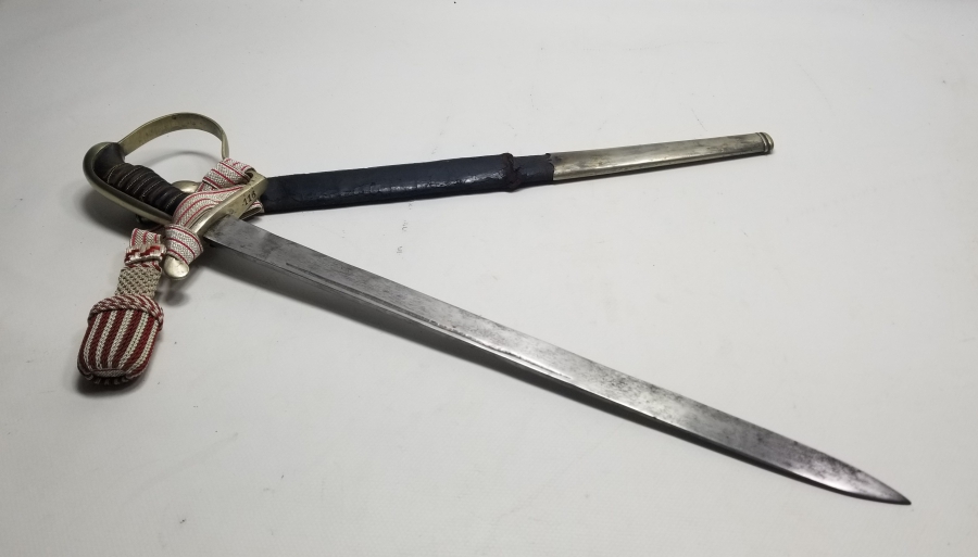 ORİJİNAL PÜSKÜLÜYLE ÇOK NADİR OSMANLI DÖNEMİ POLİS KILICI - OSMANLICA YAZILISI İLK KEZ GÖRÜLÜYOR