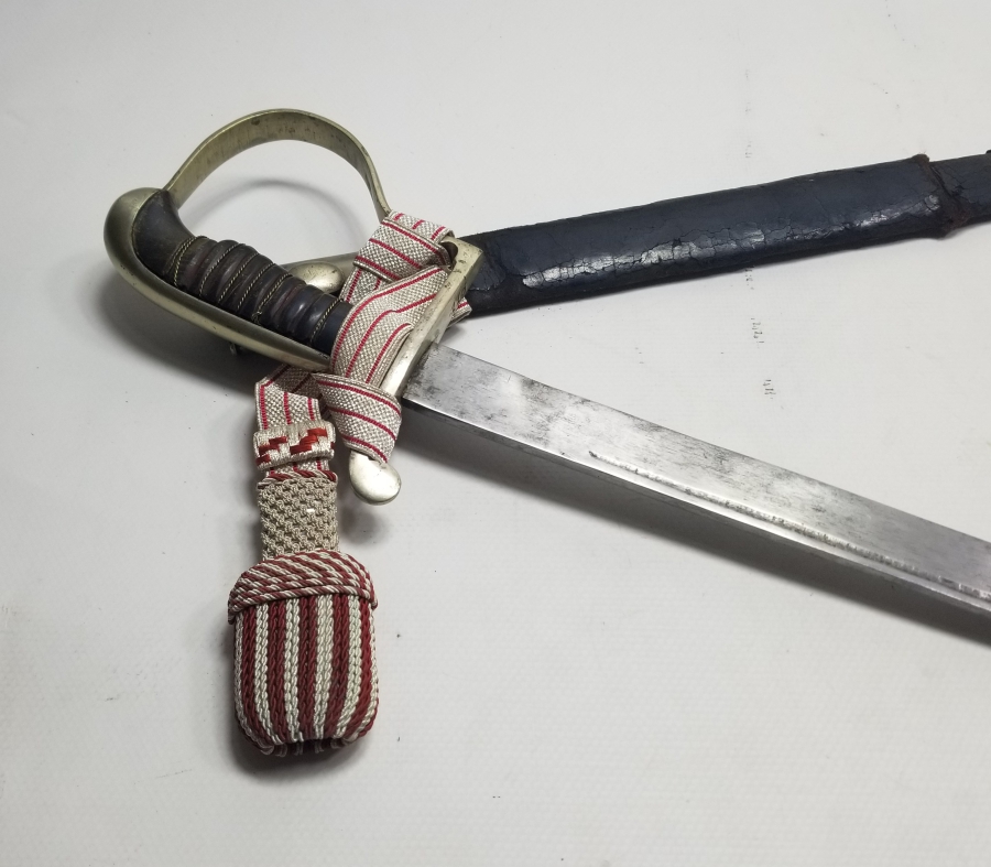 ORİJİNAL PÜSKÜLÜYLE ÇOK NADİR OSMANLI DÖNEMİ POLİS KILICI - OSMANLICA YAZILISI İLK KEZ GÖRÜLÜYOR