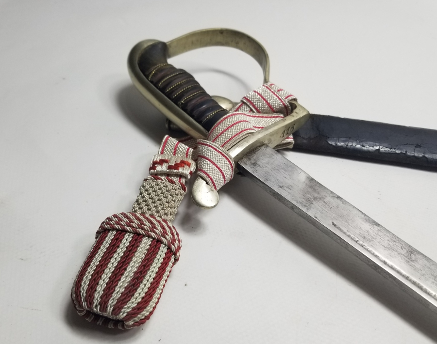 ORİJİNAL PÜSKÜLÜYLE ÇOK NADİR OSMANLI DÖNEMİ POLİS KILICI - OSMANLICA YAZILISI İLK KEZ GÖRÜLÜYOR