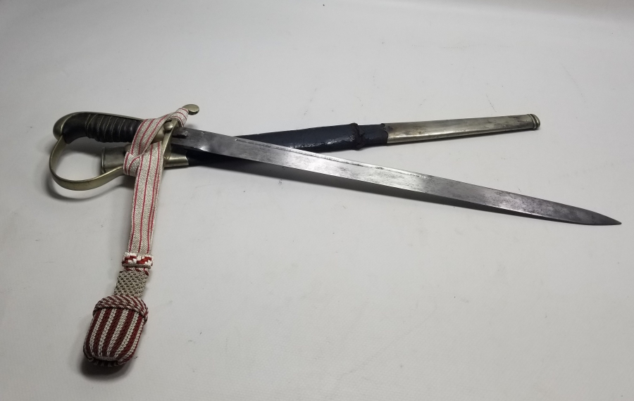 ORİJİNAL PÜSKÜLÜYLE ÇOK NADİR OSMANLI DÖNEMİ POLİS KILICI - OSMANLICA YAZILISI İLK KEZ GÖRÜLÜYOR