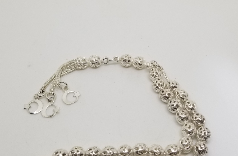 ÖZEL YAPIM GÜMÜŞ TESPİH