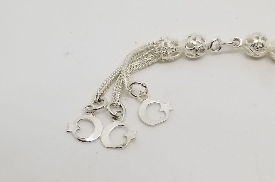 ÖZEL YAPIM GÜMÜŞ TESPİH