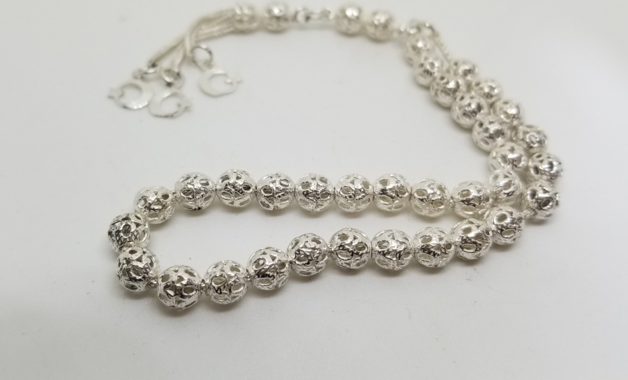 ÖZEL YAPIM GÜMÜŞ TESPİH