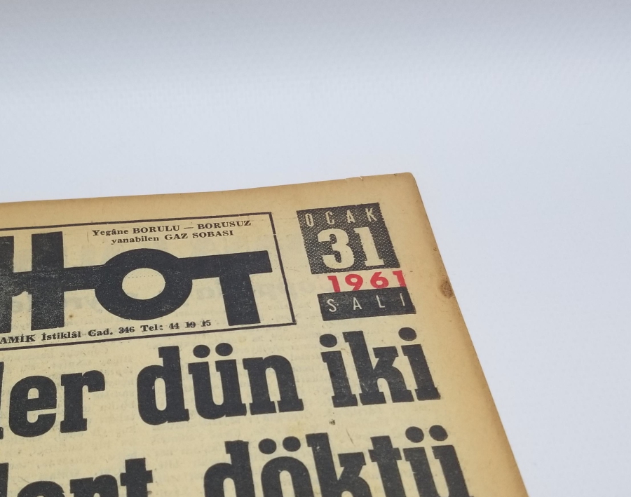 MENDERES'İN İDAMI KONULU 31 OCAK 1961 TARİHLİ AKŞAM GAZETESİ