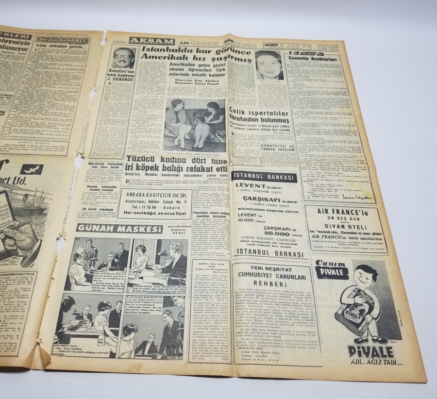 MENDERES'İN İDAMI KONULU 31 OCAK 1961 TARİHLİ AKŞAM GAZETESİ