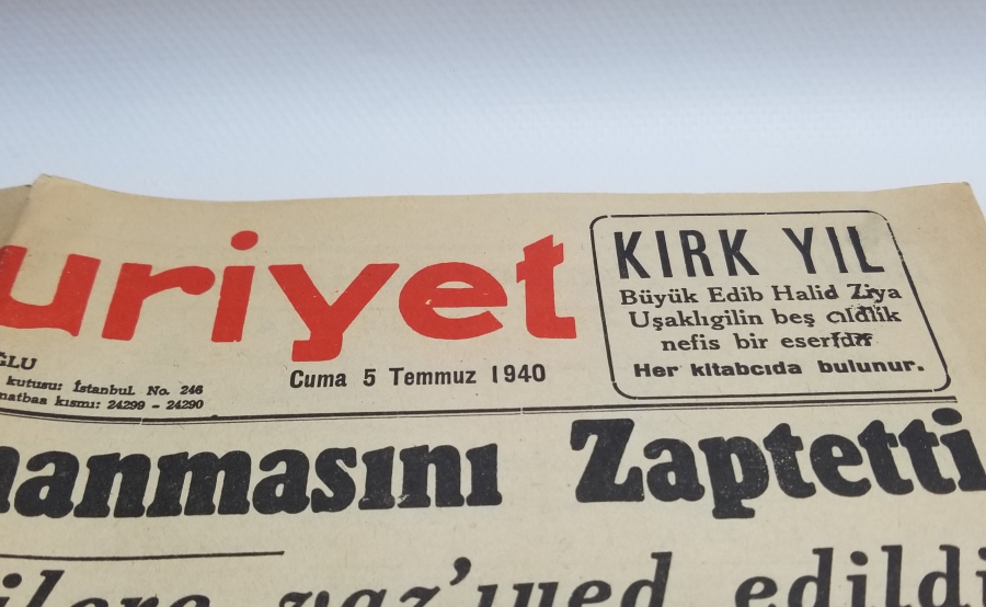 1940 TARİHLİ İKİ ADET CUMHURİYET GAZETESİ