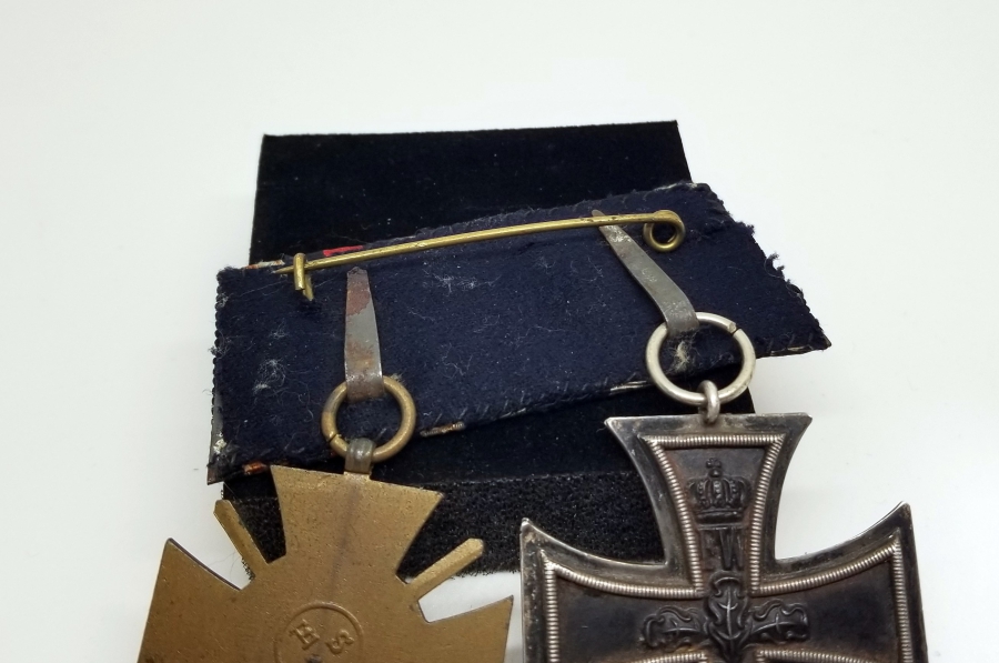 ALMAN DEMİR HAÇ VE ALMAN LİYAKAT MADALYALI NADİR ÇİFTLİ MADALYA