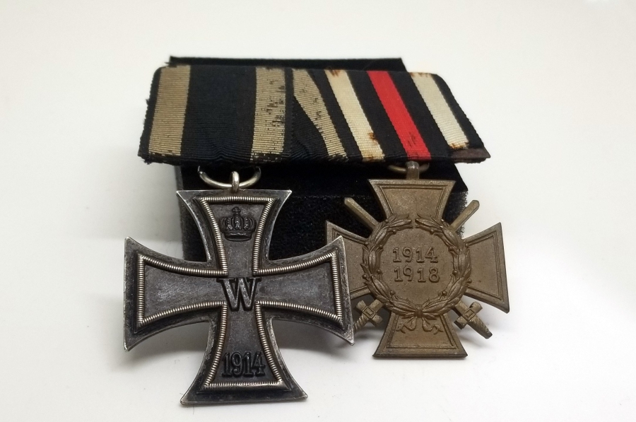 ALMAN DEMİR HAÇ VE ALMAN LİYAKAT MADALYALI NADİR ÇİFTLİ MADALYA