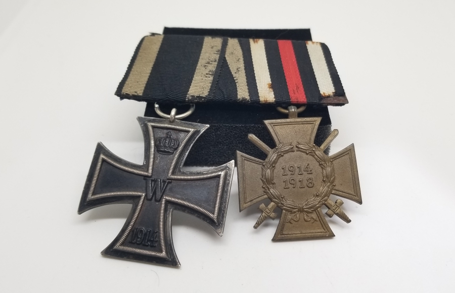 ALMAN DEMİR HAÇ VE ALMAN LİYAKAT MADALYALI NADİR ÇİFTLİ MADALYA