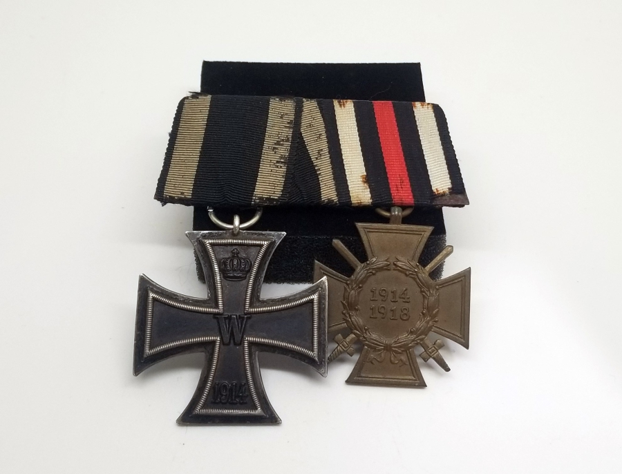 ALMAN DEMİR HAÇ VE ALMAN LİYAKAT MADALYALI NADİR ÇİFTLİ MADALYA