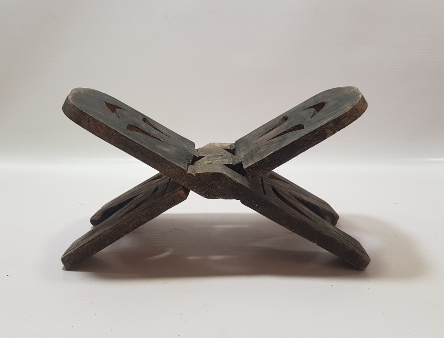 OSMANLI DÖNEMİ AHŞAPTAN MAMUL TEKKE İŞİ NADİR BOYDA ENAM -I ŞERİF RAHLESİ