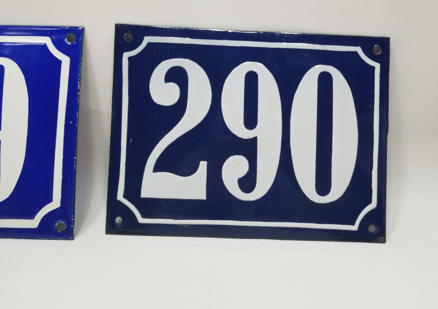 ANTİKA EMAYE KAPI NUMARALARI LOTU