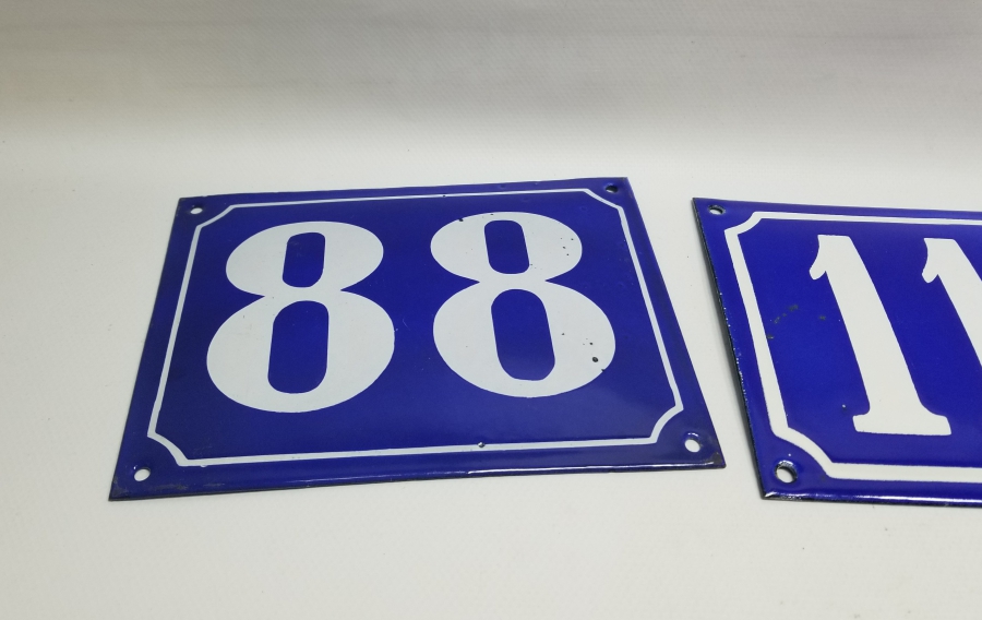 ANTİKA EMAYE KAPI NUMARALARI LOTU