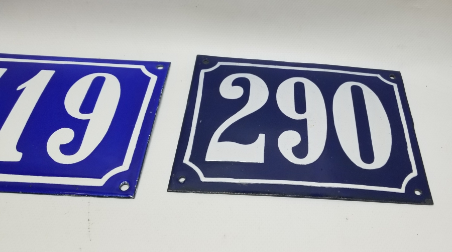 ANTİKA EMAYE KAPI NUMARALARI LOTU