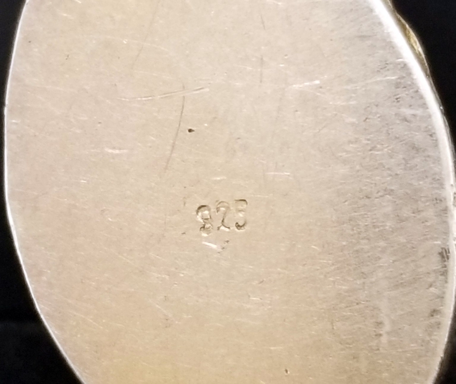 ÜZERİ DUALI AKİK TAŞLI GÜMÜŞ KOLYE UCU