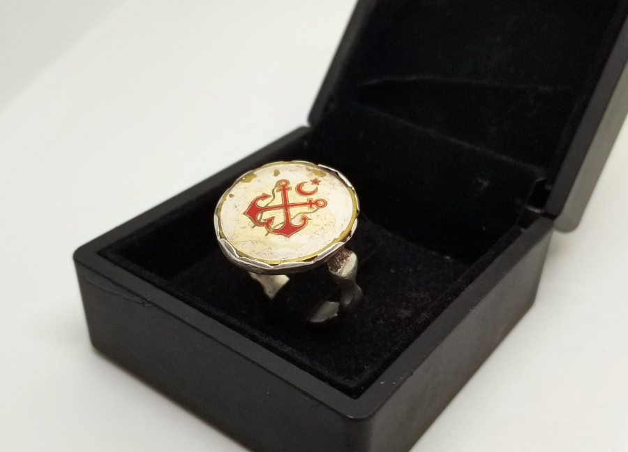 İÇİ OSMANLICA USTA DAMGALI ÖZEL YAPIM MİNELİ ŞİRKETİ HAYRİYE GÜMÜŞ YÜZÜK