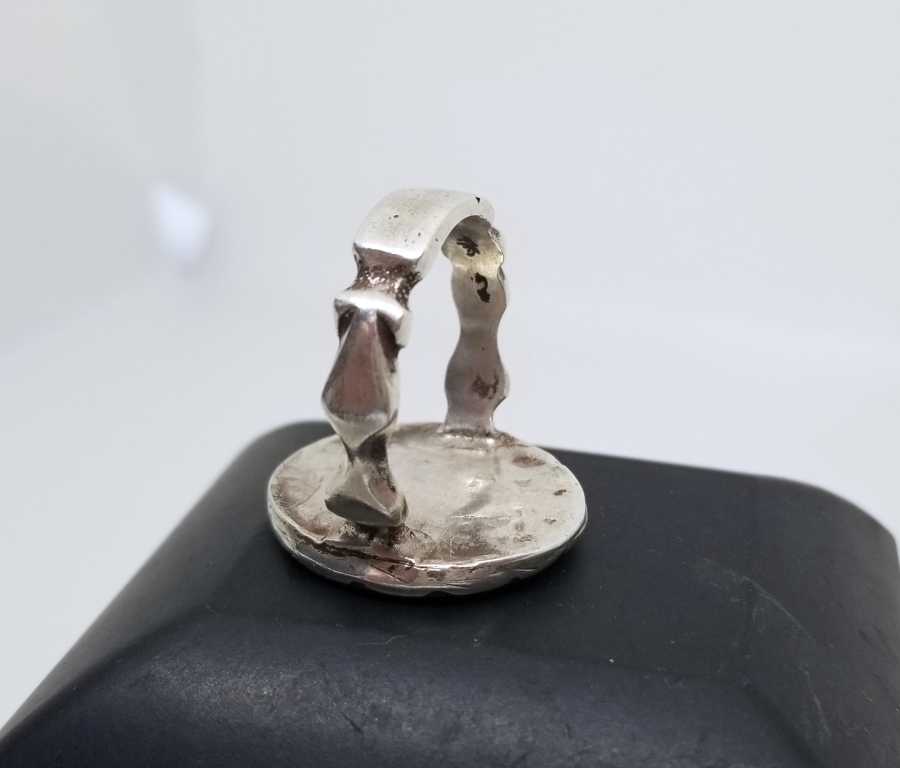 İÇİ OSMANLICA USTA DAMGALI ÖZEL YAPIM MİNELİ ŞİRKETİ HAYRİYE GÜMÜŞ YÜZÜK