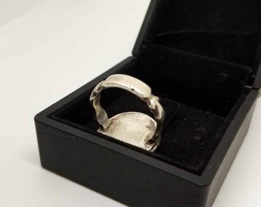 İÇİ OSMANLICA USTA DAMGALI ÖZEL YAPIM MİNELİ ŞİRKETİ HAYRİYE GÜMÜŞ YÜZÜK