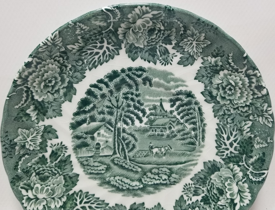 İNGİLİZ YAPIMI ANTİKA PORSELEN TABAK