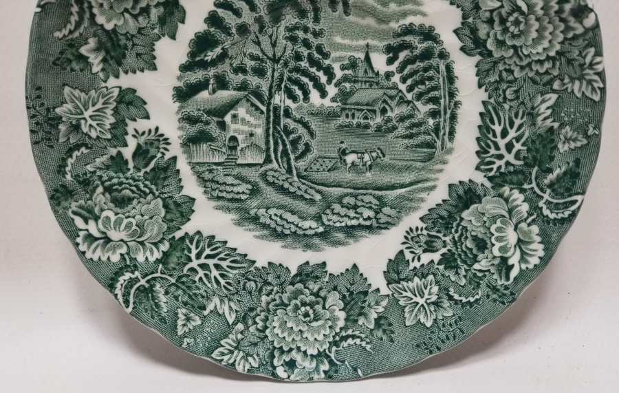 İNGİLİZ YAPIMI ANTİKA PORSELEN TABAK