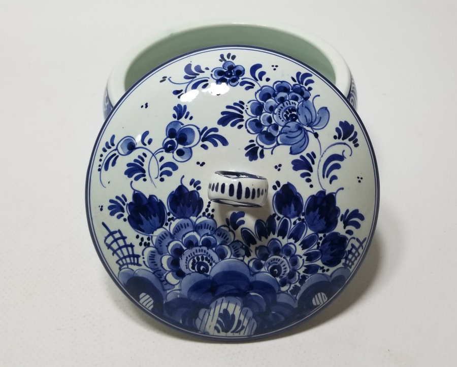 DELFT MARKA HOLLANDA YAPIMI ANTİKA PORSELEN ŞEKERLİK