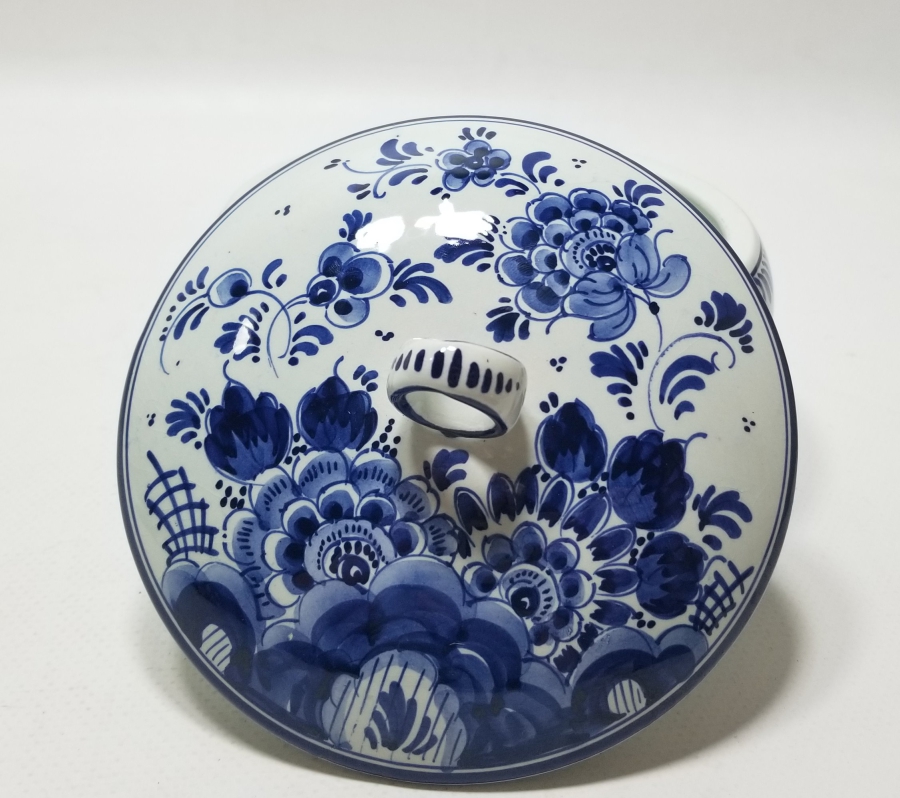 DELFT MARKA HOLLANDA YAPIMI ANTİKA PORSELEN ŞEKERLİK