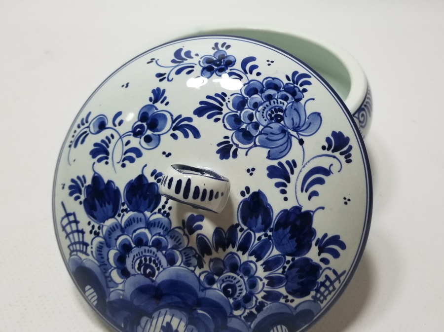 DELFT MARKA HOLLANDA YAPIMI ANTİKA PORSELEN ŞEKERLİK