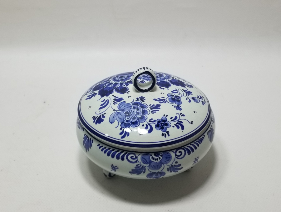 DELFT MARKA HOLLANDA YAPIMI ANTİKA PORSELEN ŞEKERLİK