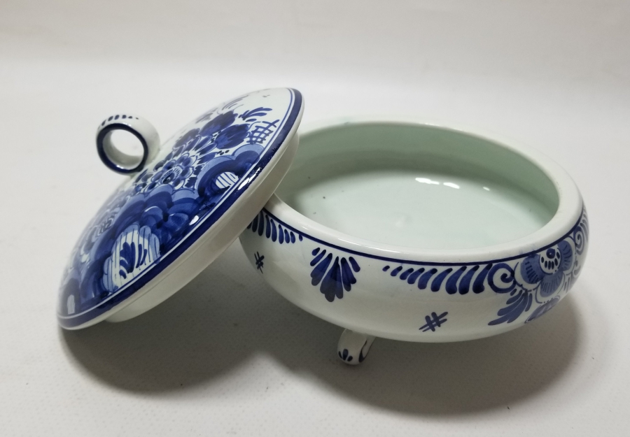 DELFT MARKA HOLLANDA YAPIMI ANTİKA PORSELEN ŞEKERLİK