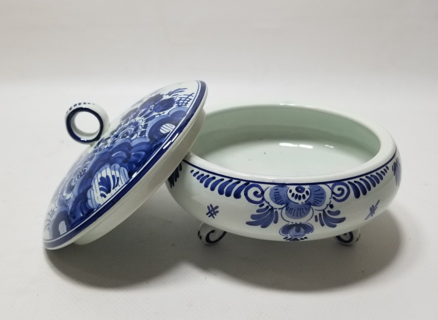 DELFT MARKA HOLLANDA YAPIMI ANTİKA PORSELEN ŞEKERLİK