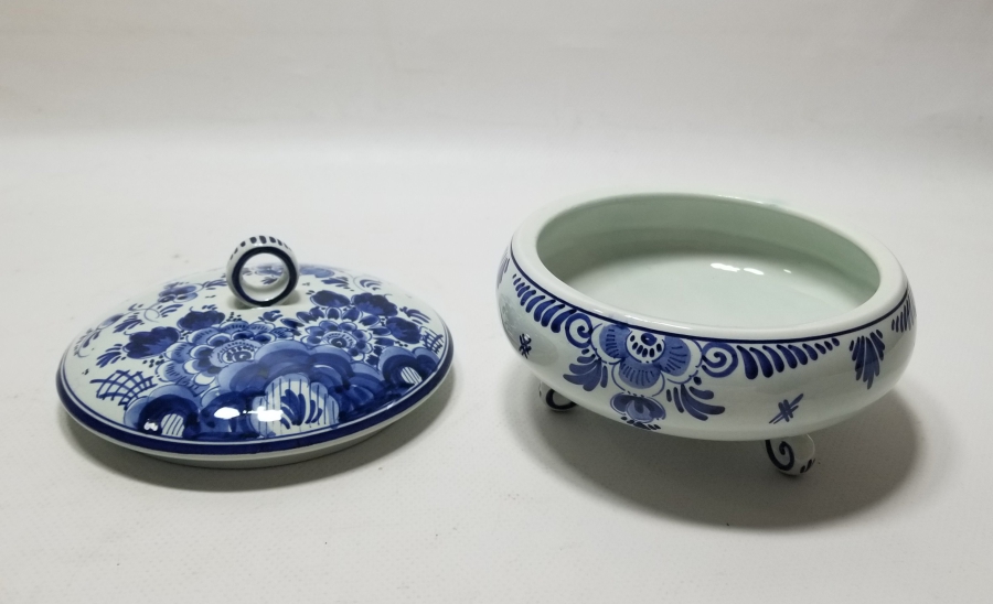 DELFT MARKA HOLLANDA YAPIMI ANTİKA PORSELEN ŞEKERLİK