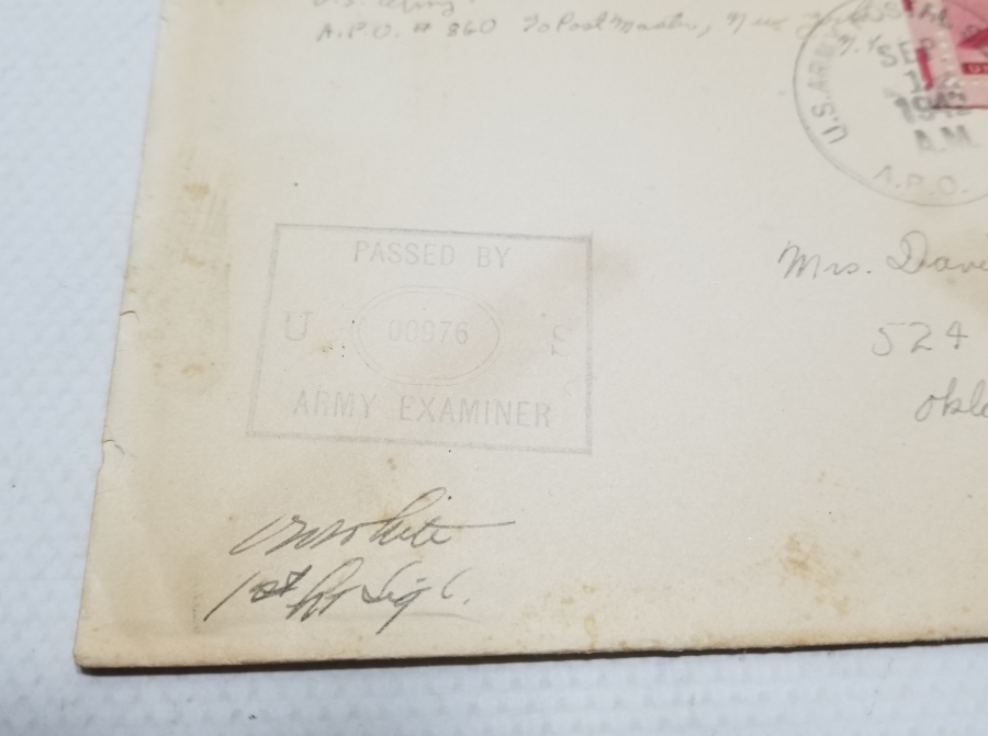 2. DÜNYA SAVAŞI DÖNEMİ AMERİKAN ASKERİ MEKTUP ZARFI