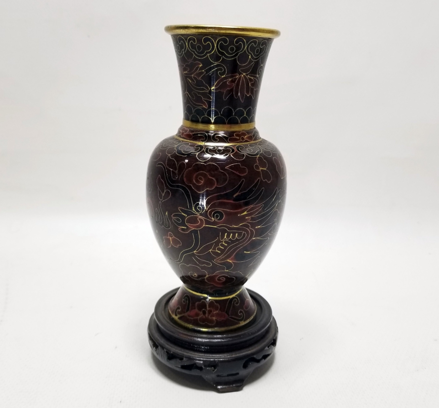 ORİJİNAL ALTLIĞIYLA ANTİKA MİNELİ VAZO