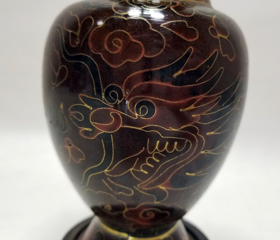 ORİJİNAL ALTLIĞIYLA ANTİKA MİNELİ VAZO