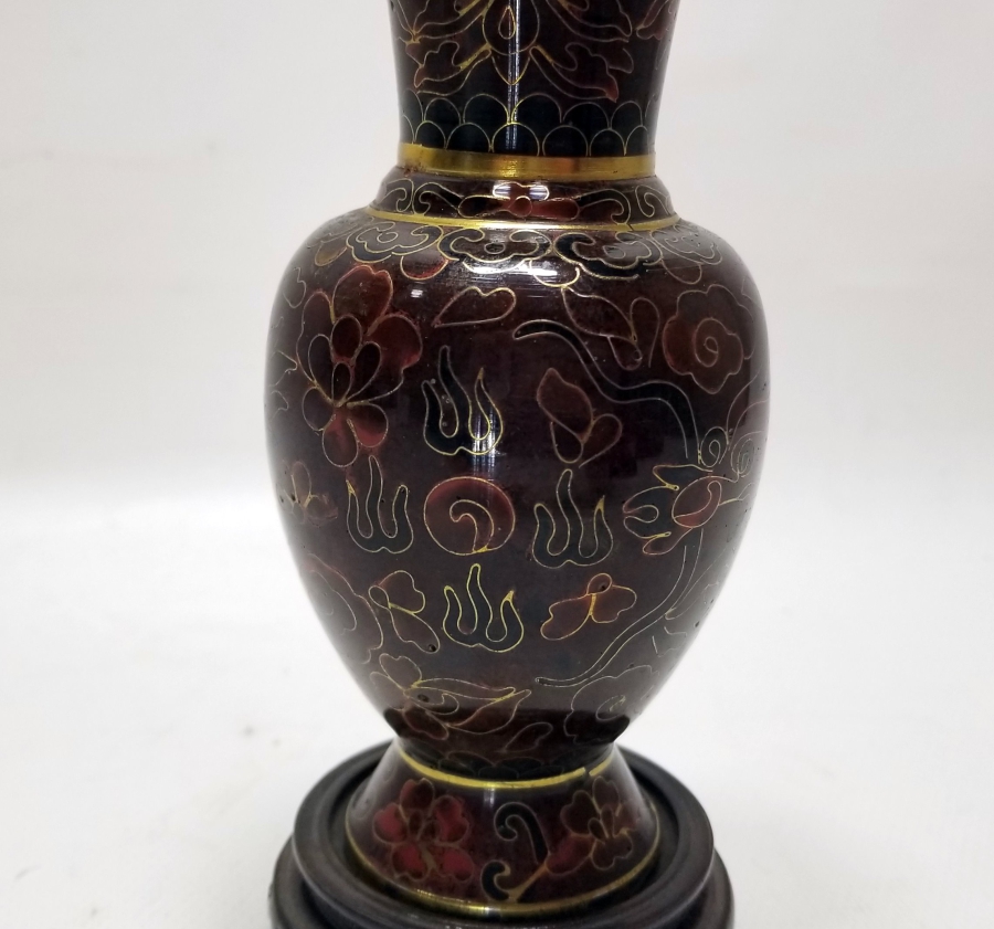 ORİJİNAL ALTLIĞIYLA ANTİKA MİNELİ VAZO