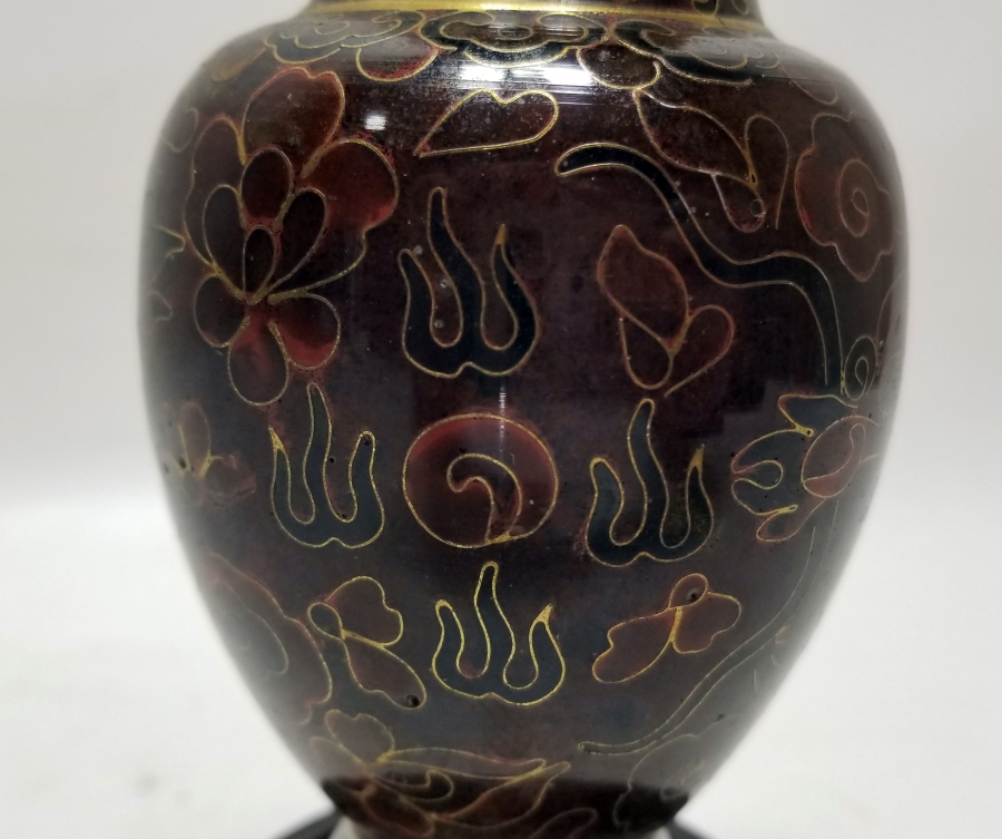 ORİJİNAL ALTLIĞIYLA ANTİKA MİNELİ VAZO