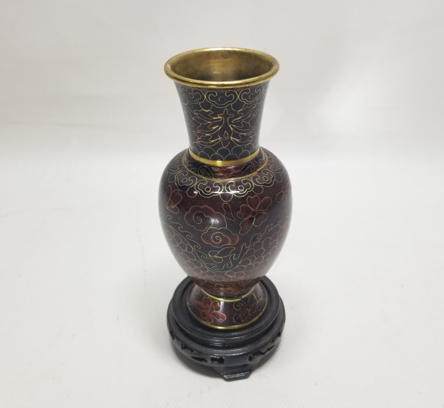 ORİJİNAL ALTLIĞIYLA ANTİKA MİNELİ VAZO